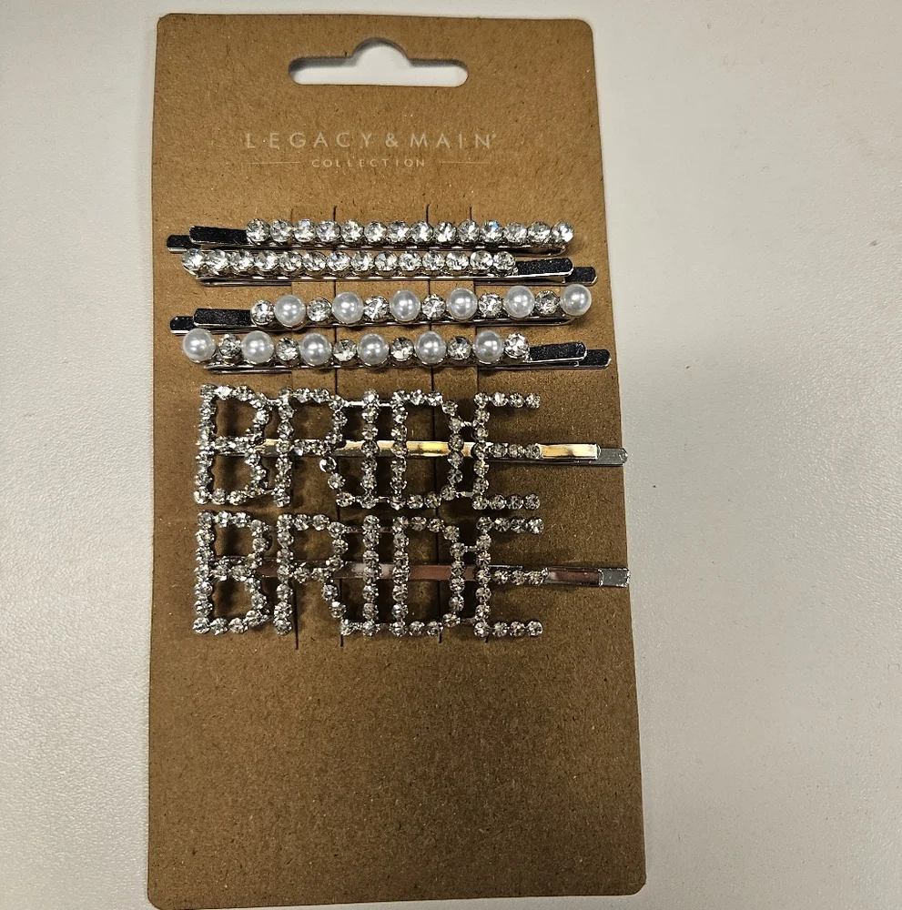 NWT Legacy & Main Collection Bride Hair Clip Set Of 6